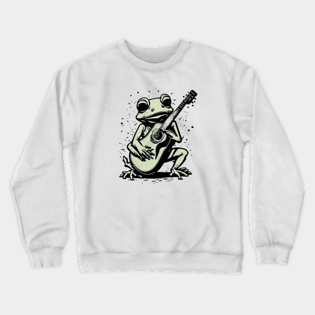 FROG Guitar Crewneck Sweatshirt by samsamteez